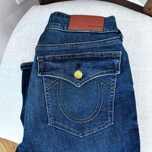 True Religion Women's Blue Ankle Jeans